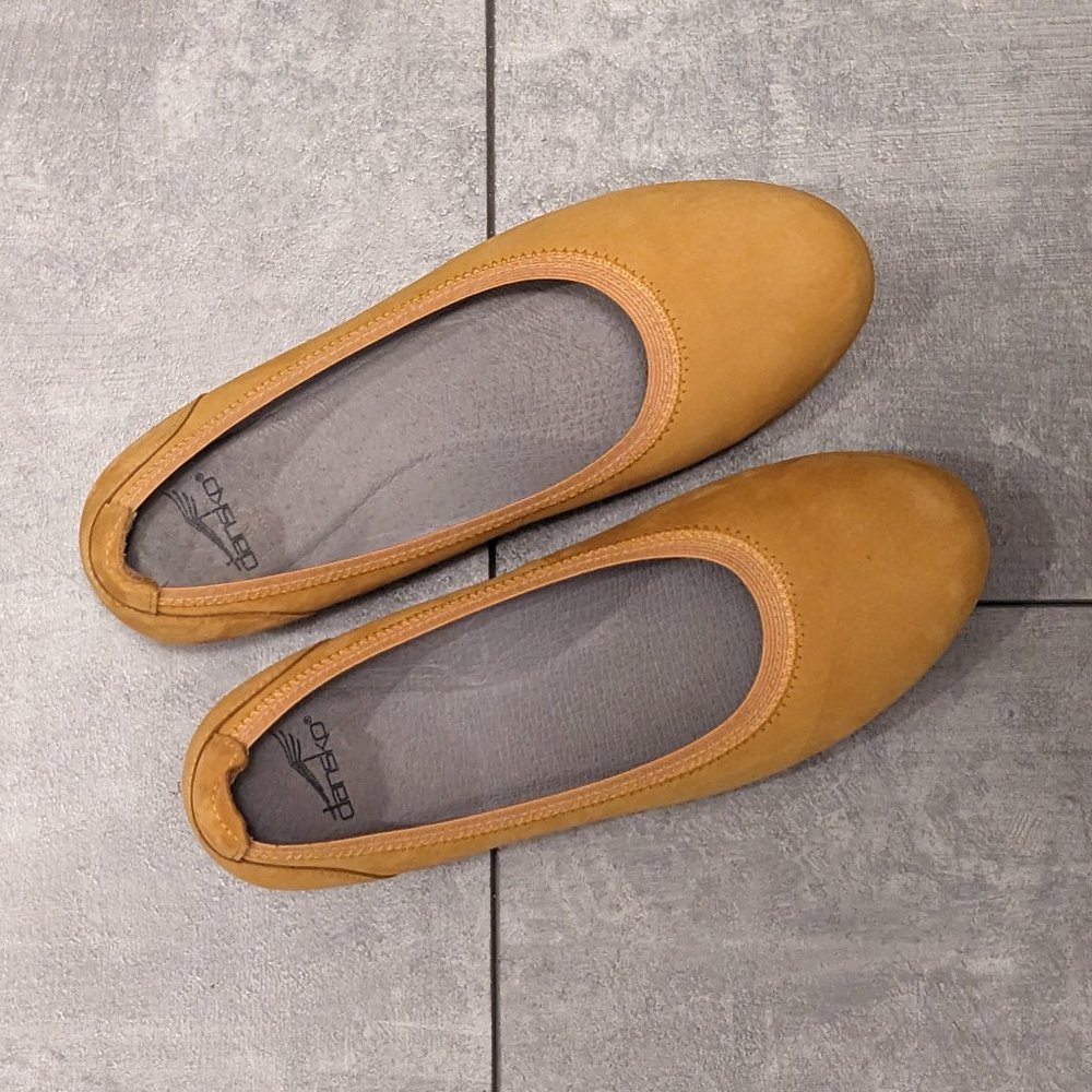 Dansko Yellow Kristen ballet flat size 38